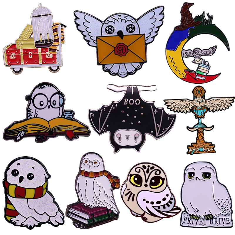 Magic Messenger Snowy Owl Enamel Pin
