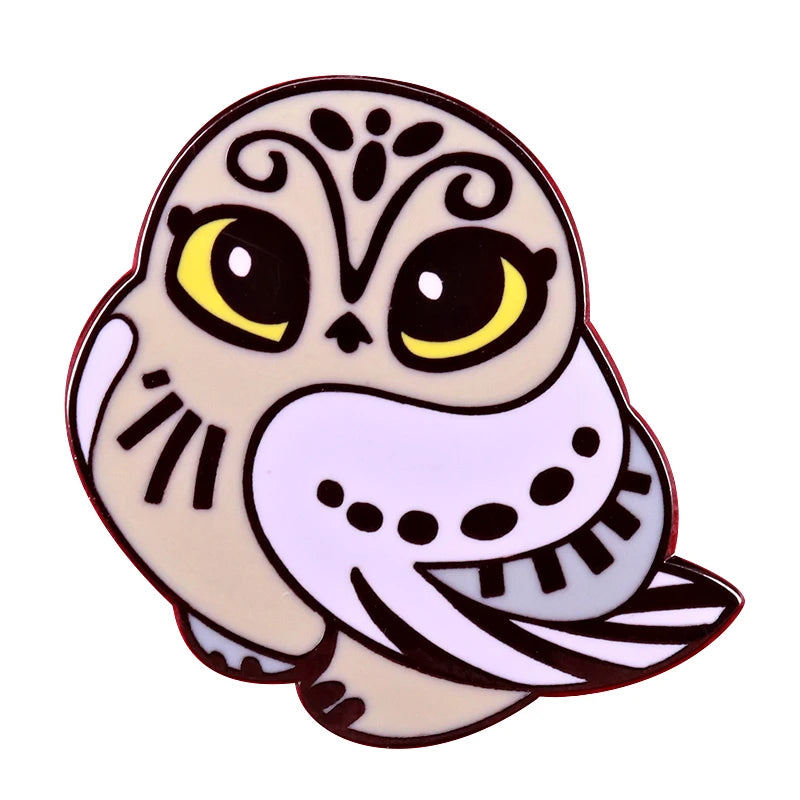 Magic Messenger Snowy Owl Enamel Pin - Image 8