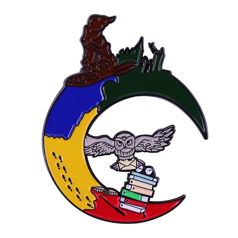 Magic Messenger Snowy Owl Enamel Pin - Image 5