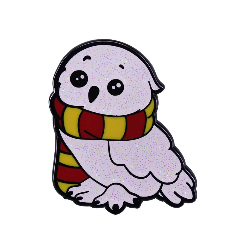 Magic Messenger Snowy Owl Enamel Pin - Image 4