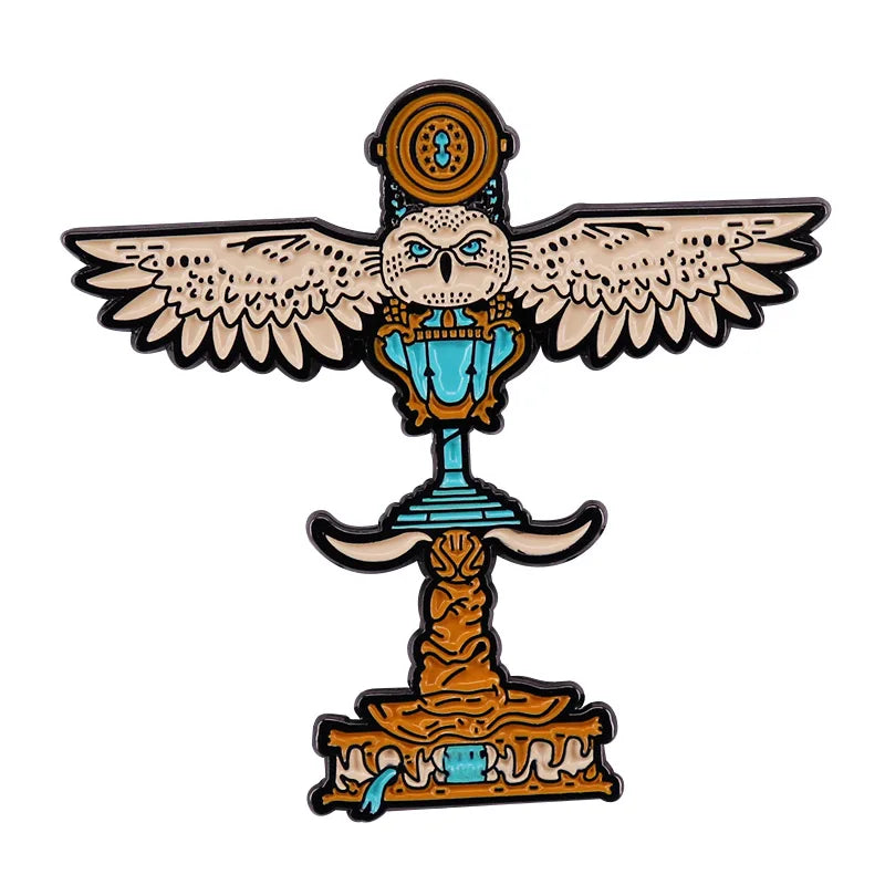 Magic Messenger Snowy Owl Enamel Pin - Image 11