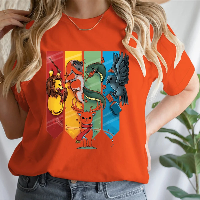 Magic Animal Ladies Cotton T-Shirt - Image 16