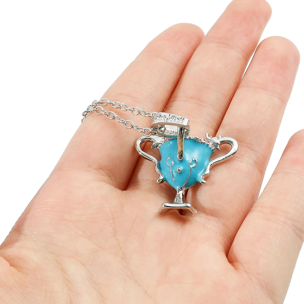 Harry Potter Blue Wine Glass Pendant Necklace - Image 2