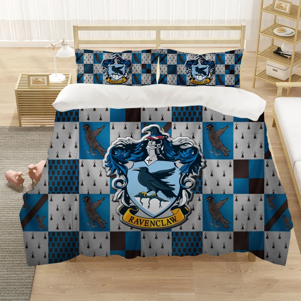 Marauder’s Map Four Magic College 3PCS Duvet Cover Set - Image 7