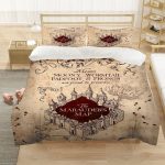 Marauder’s Map Four Magic College 3PCS Duvet Cover Set