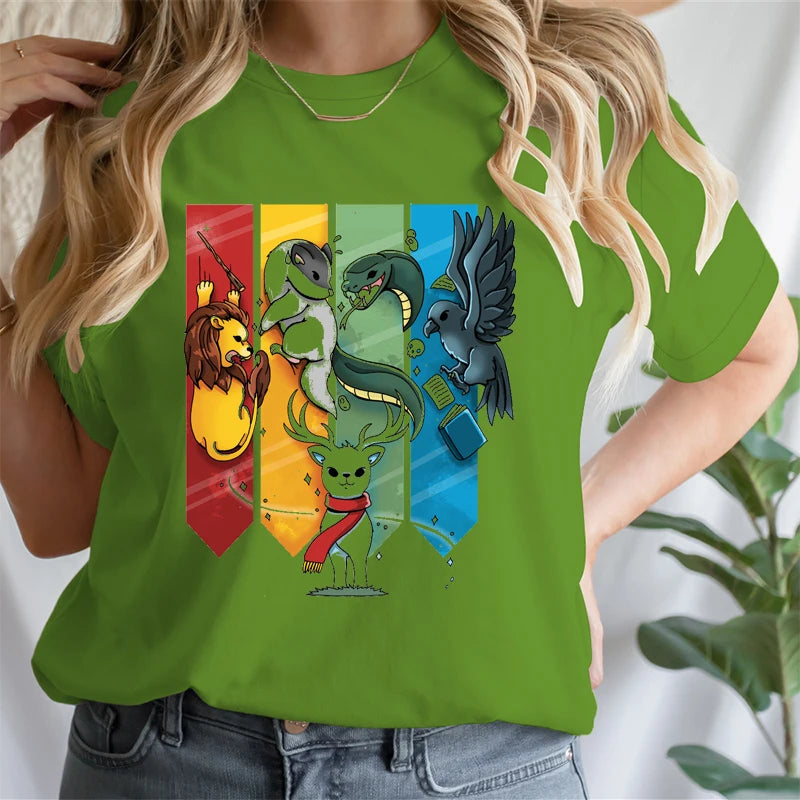 Magic Animal Ladies Cotton T-Shirt - Image 18