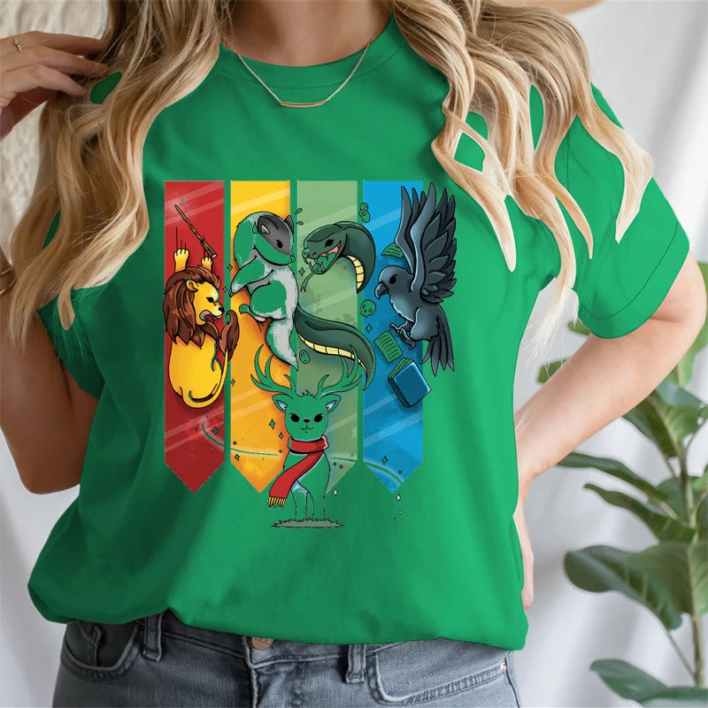 Magic Animal Ladies Cotton T-Shirt - Image 14