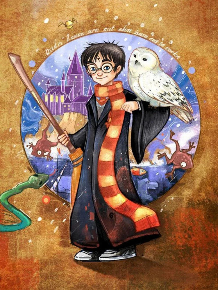 Red Cartoon Mosaic Embroidery Diamond Painting 5D - Image 14