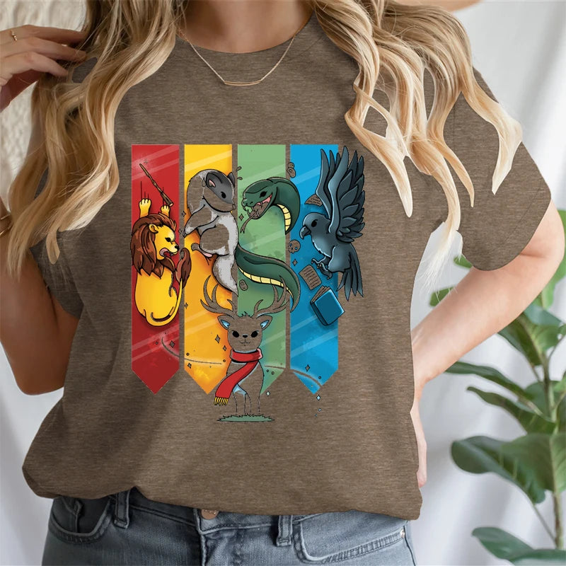 Magic Animal Ladies Cotton T-Shirt - Image 15