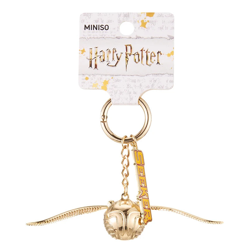 Harry Potter Series Golden Snitch & Hedwig Pendant Keychain - Image 3