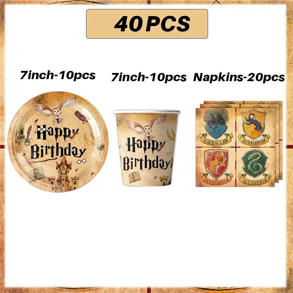 Magic School Birthday Party Decoration Set - Image 32