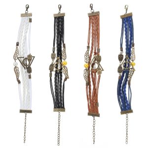 Fashion Vintage Bronze Charm Potter Magic Hallows Bracelet