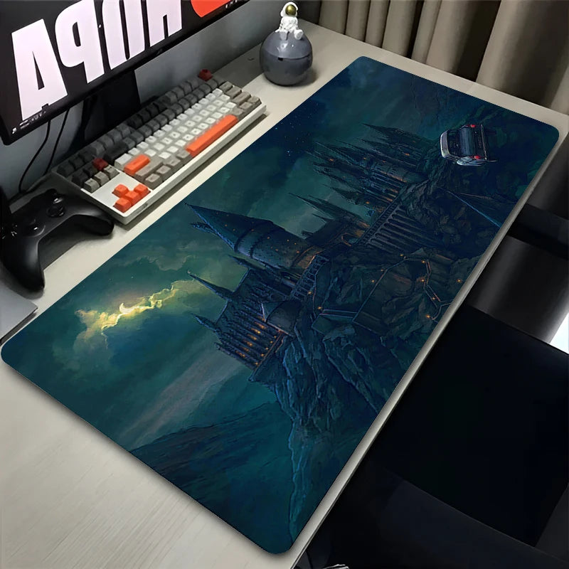 Harry Potter Anime Castle Extended Mouse Pad (900ร400mm)