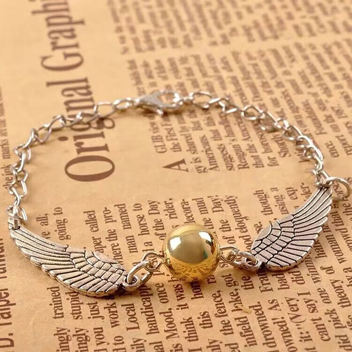 Golden Snitch & Hedwig Multi-Layer Bracelet